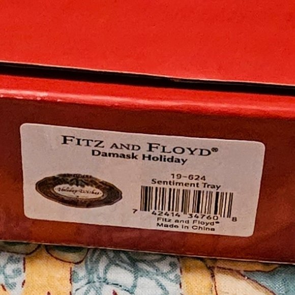 Fitz and Floyd Christmas Tray - Picture 6 of 7